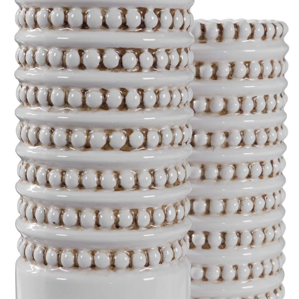 Uttermost - Angelou White Vases, Set/2 - 17570 veiw 3