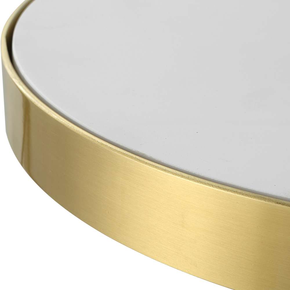 Uttermost - Apex White Concrete Accent Table - 25281 veiw 2