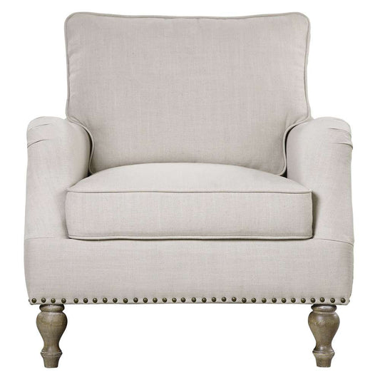 Uttermost - Armstead Antique White Armchair - 23291 veiw 1