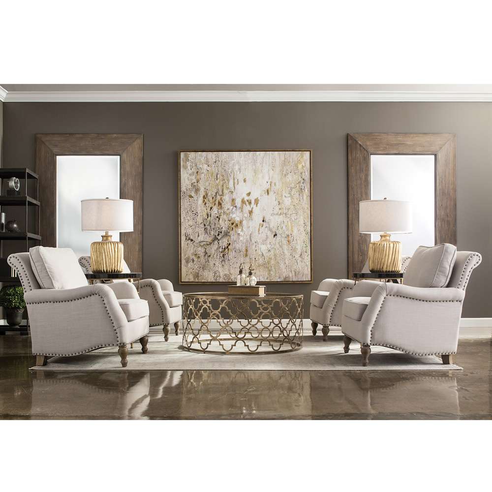 Uttermost - Armstead Antique White Armchair - 23291 veiw 2