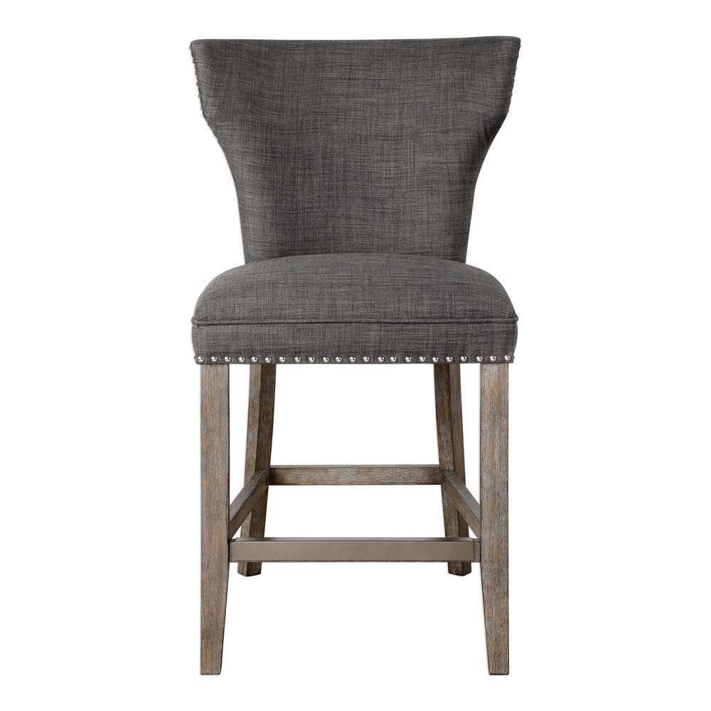 Uttermost - Arnaud Charcoal Counter Stool - 23433 veiw 1