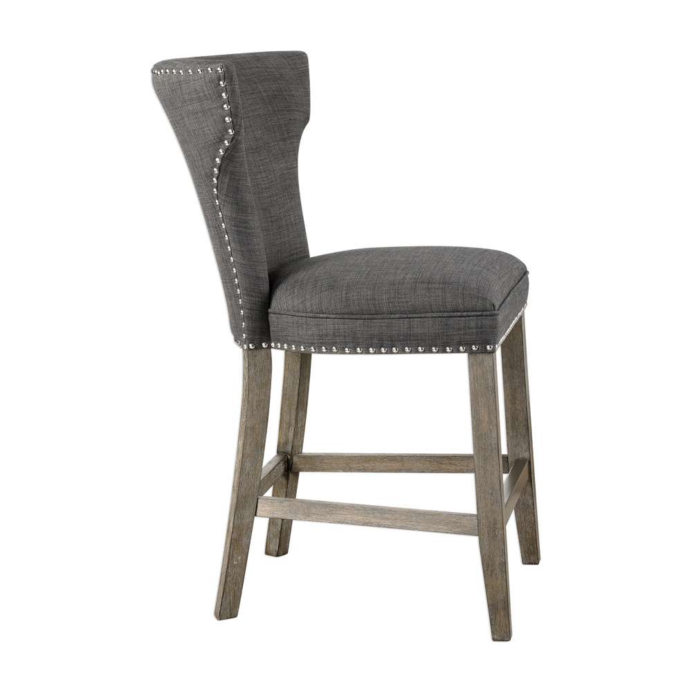 Uttermost - Arnaud Charcoal Counter Stool - 23433 veiw 3