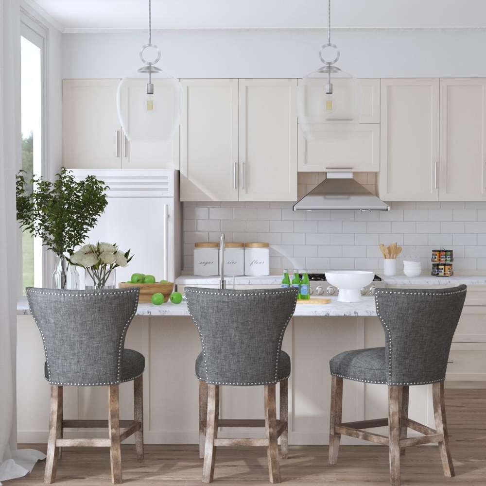 Uttermost - Arnaud Charcoal Counter Stool - 23433 veiw 4