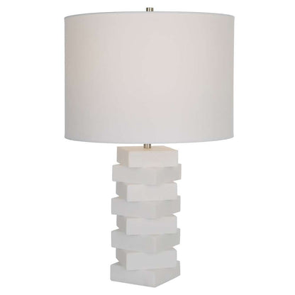 Uttermost - Ascent White Geometric Table Lamp - 30164-1 veiw 1