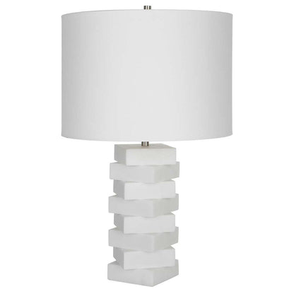 Uttermost - Ascent White Geometric Table Lamp - 30164-1 veiw 3