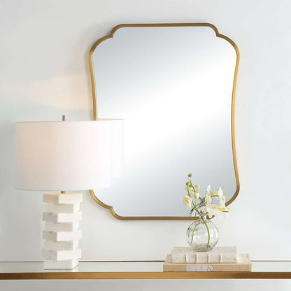 Uttermost - Athena Brushed Brass Mirror - 09904 veiw 3