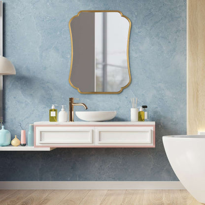 Uttermost - Athena Brushed Brass Mirror - 09904 veiw 4