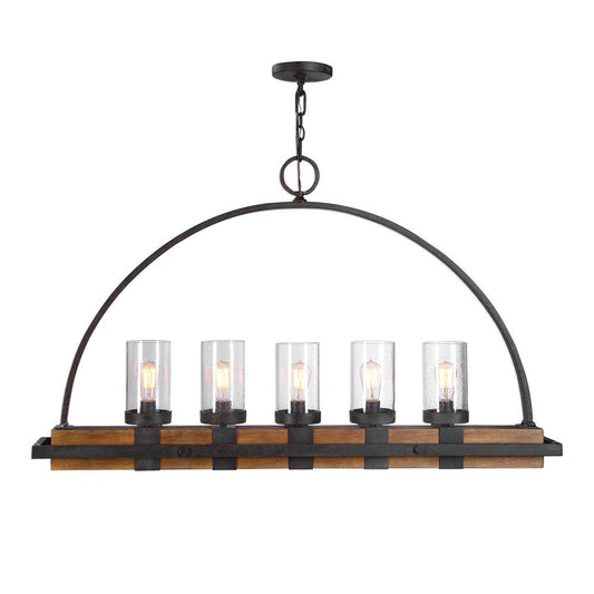 Uttermost - Atwood 5 Light Rustic Linear Chandelier  - 21328 veiw 1