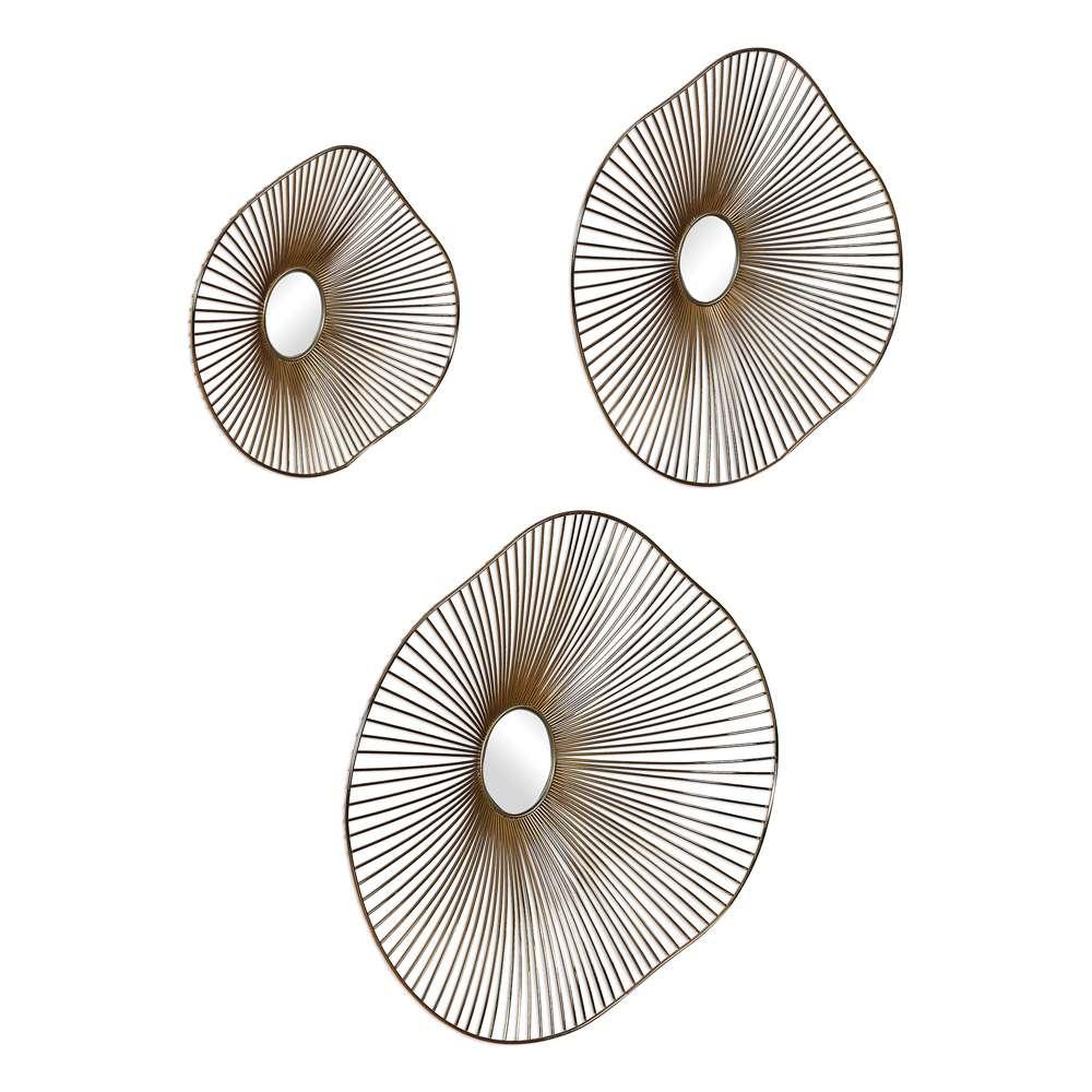 Uttermost - Avarie Gold Metal Wall Art Set/3 - 04182 veiw 3