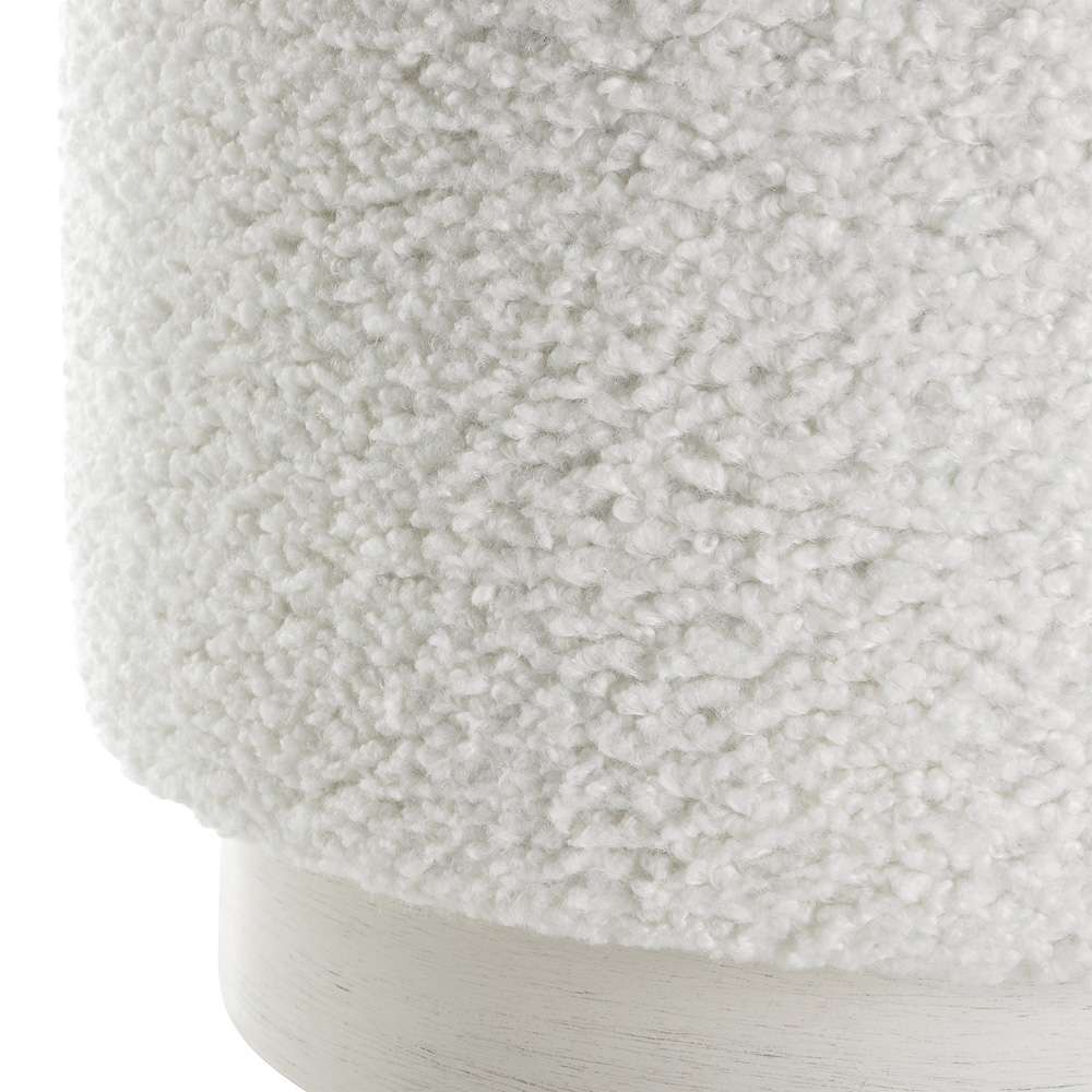 Uttermost - Avila White Ottoman - 23743 veiw 2