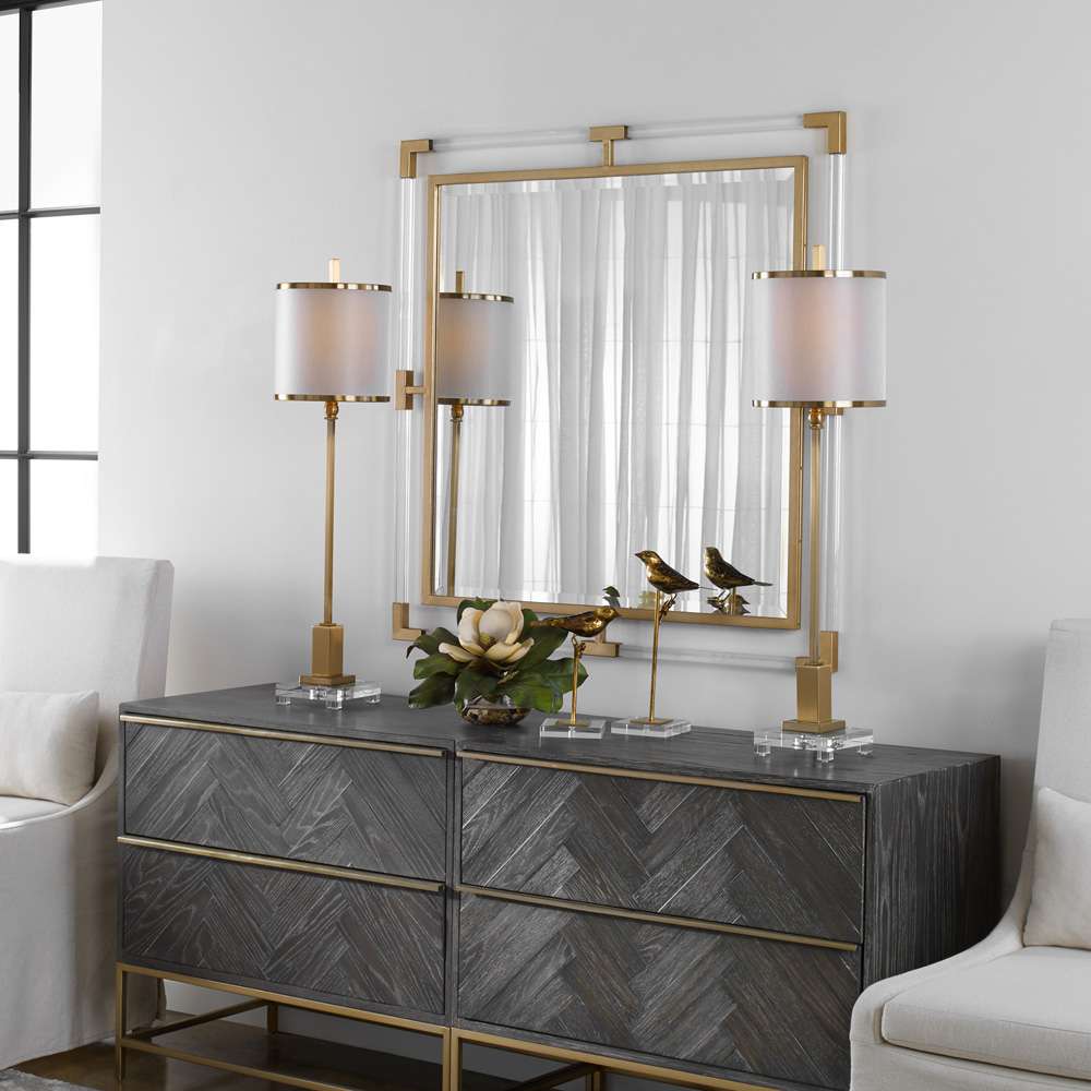 Uttermost - Balkan Golden Square Mirror - 09714 veiw 2