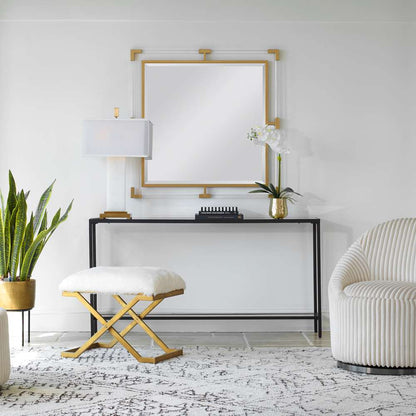 Uttermost - Balkan Golden Square Mirror - 09714 veiw 4