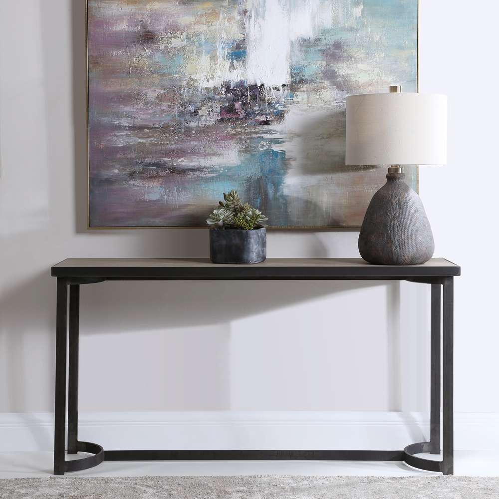 Uttermost - Basuto Steel Console Table - 24951 veiw 4