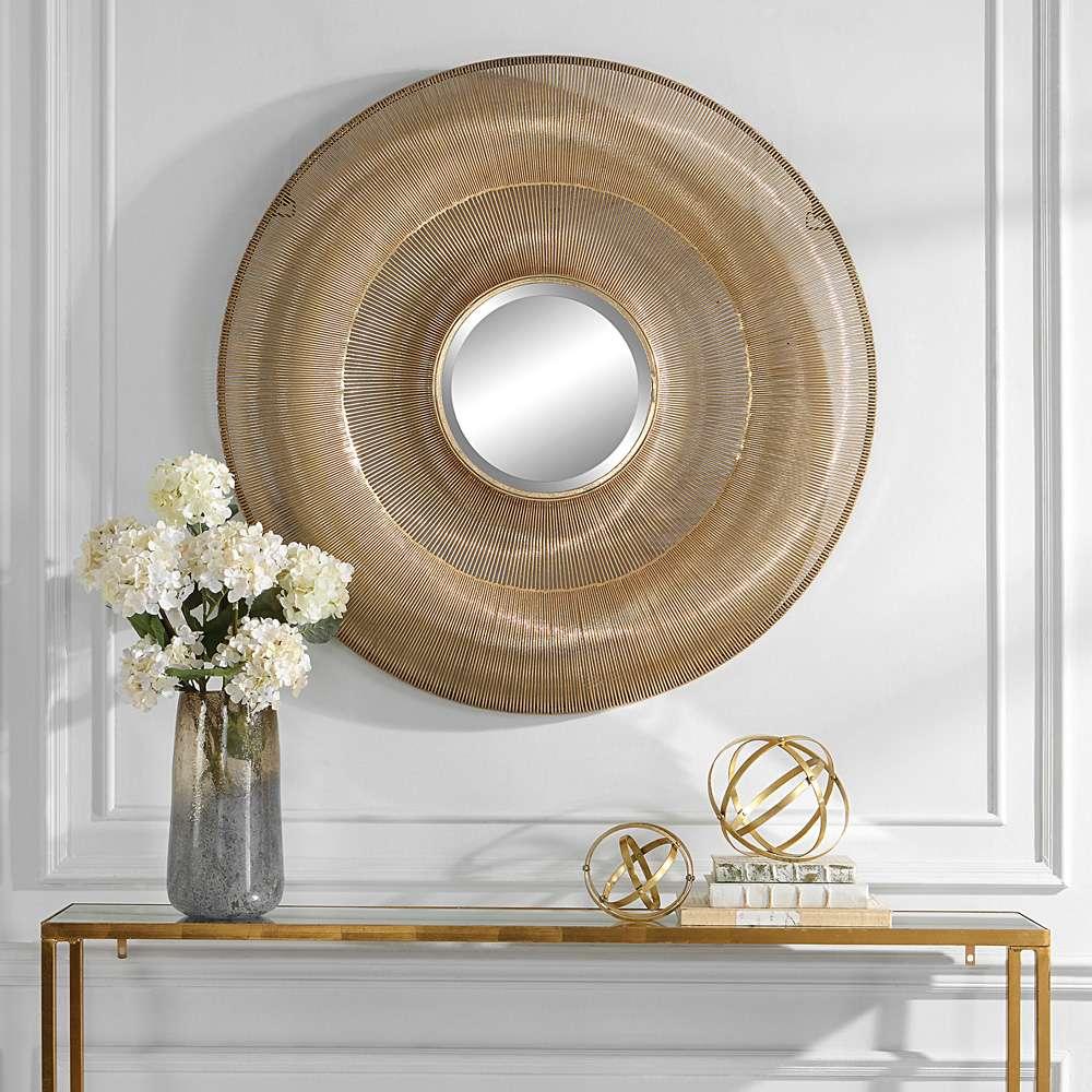 Uttermost - Bauble Round Gold Mirror - 09852 veiw 3