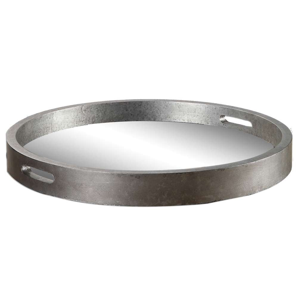 Uttermost - Bechet Round Silver Tray - 19997 veiw 1