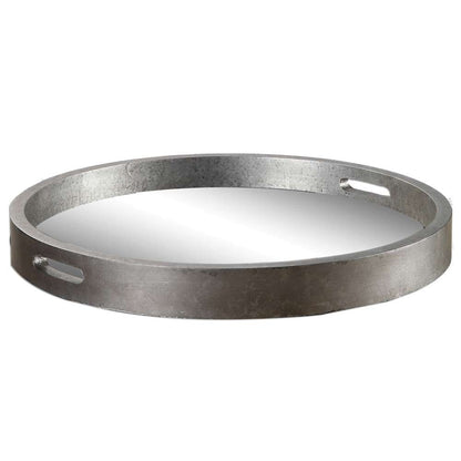Uttermost - Bechet Round Silver Tray - 19997 veiw 1