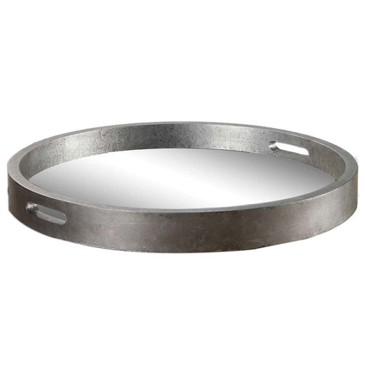 Uttermost - Bechet Round Silver Tray - 19997 veiw 1