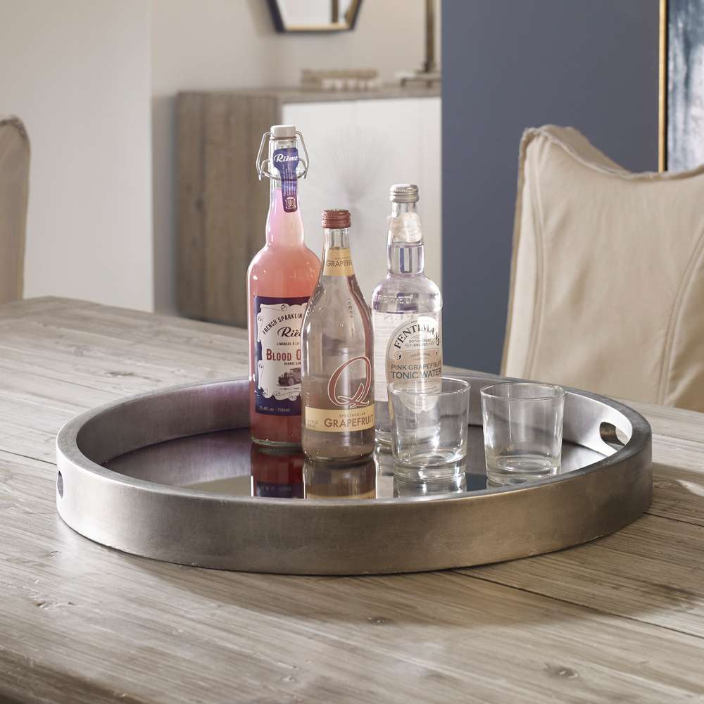 Uttermost - Bechet Round Silver Tray - 19997 veiw 4