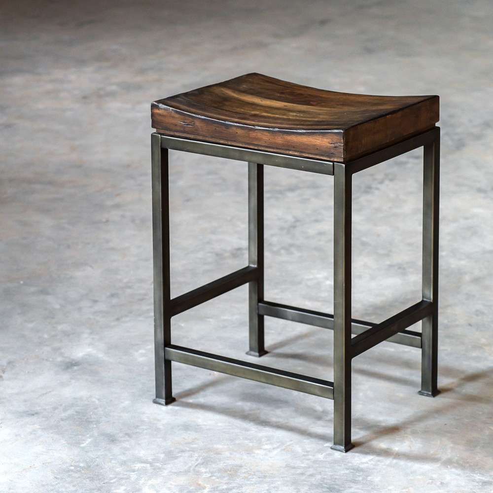 Uttermost - Beck Wood Counter Stool - 25441 veiw 4