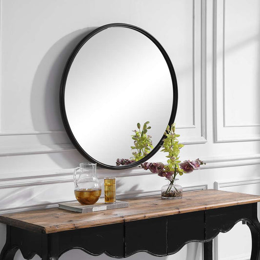 Uttermost - Belham Round Iron Mirror - 09692 veiw 2