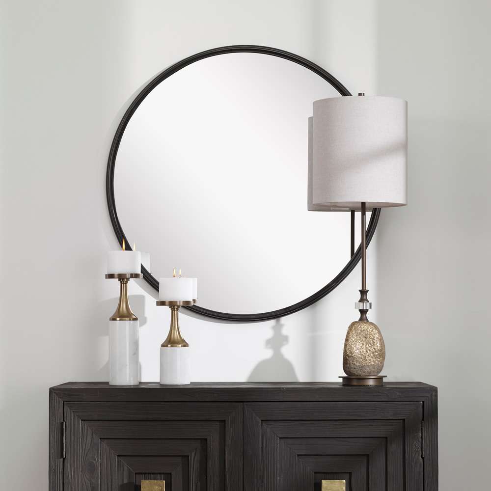 Uttermost - Belham Round Iron Mirror - 09692 veiw 3
