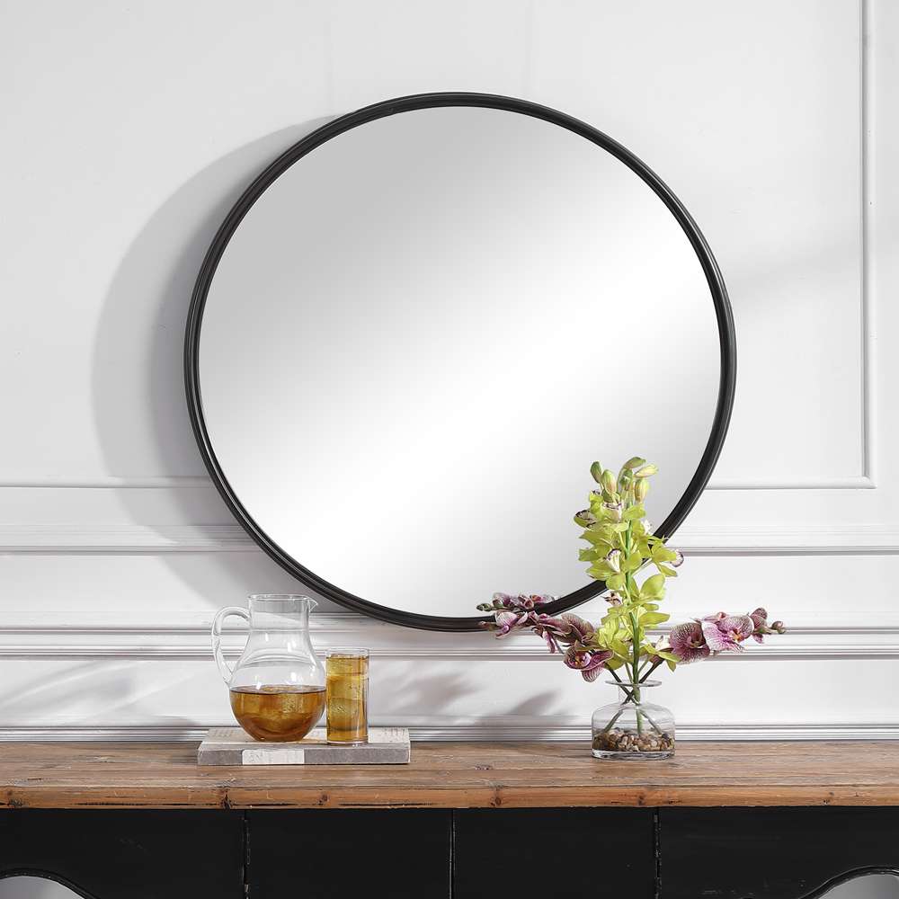 Uttermost - Belham Round Iron Mirror - 09692 veiw 4