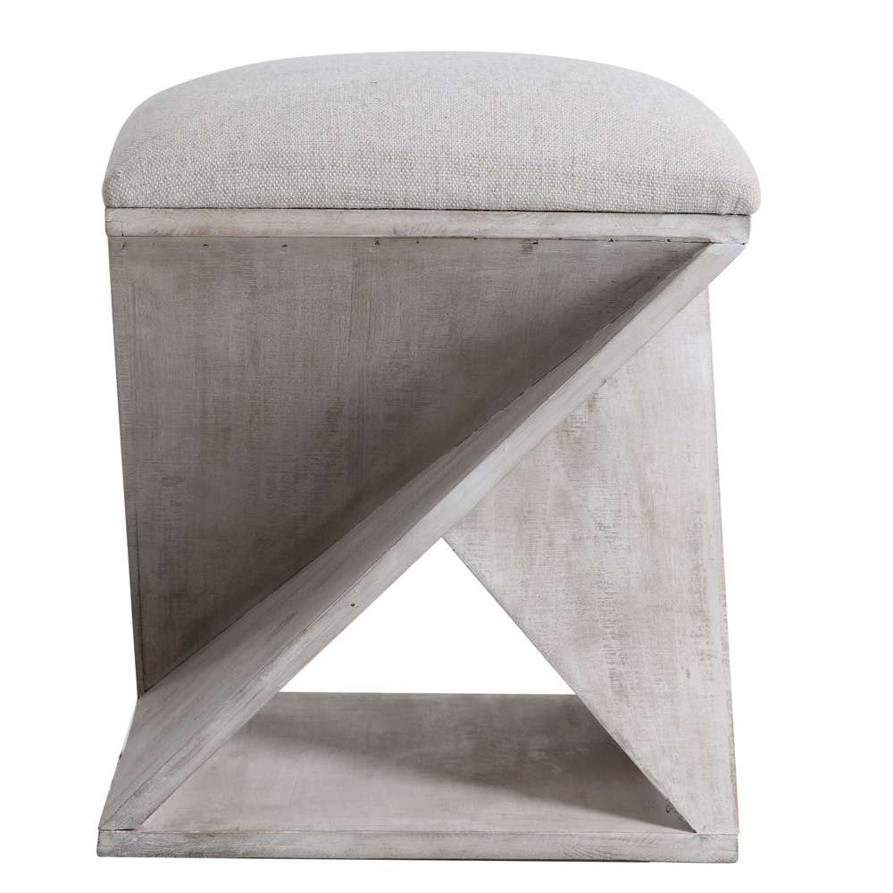 Uttermost - Benue Gray Ottoman - 23559 veiw 2