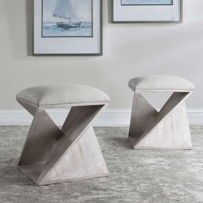 Uttermost - Benue Gray Ottoman - 23559 veiw 4