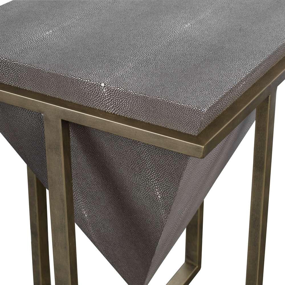 Uttermost - Bertrand Shagreen Accent Table - 25123 veiw 3