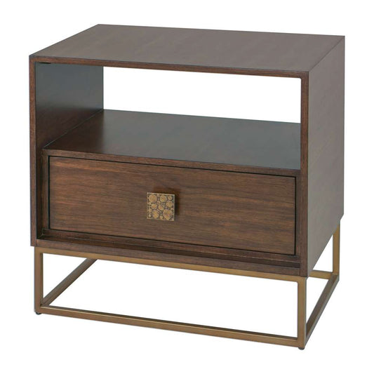 Uttermost - Bexley Walnut Side Table - 25318 veiw 2