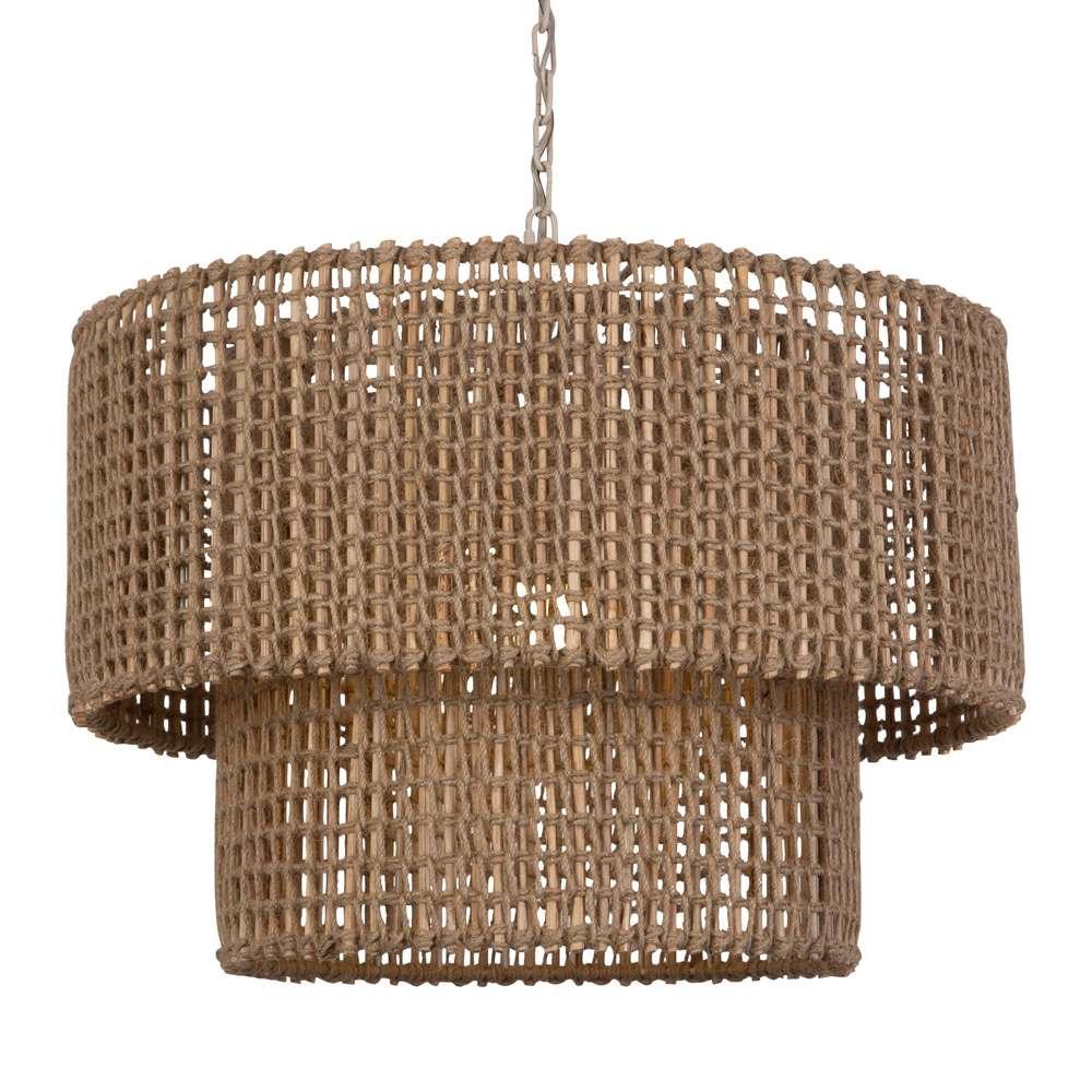 Uttermost - Biswas Woven Jute 1 Light Pendant - 21595 veiw 1