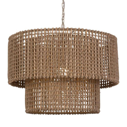 Uttermost - Biswas Woven Jute 1 Light Pendant - 21595 veiw 1