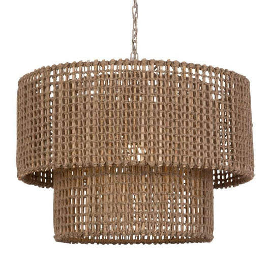 Uttermost - Biswas Woven Jute 1 Light Pendant - 21595 veiw 1