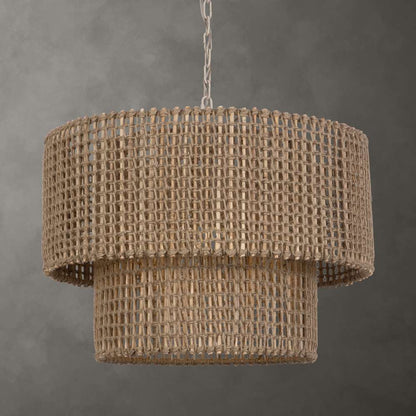 Uttermost - Biswas Woven Jute 1 Light Pendant - 21595 veiw 4