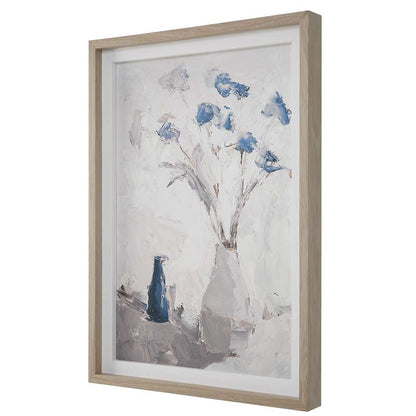 Uttermost - Blue Flowers In Vase Framed Print - 32287 veiw 3