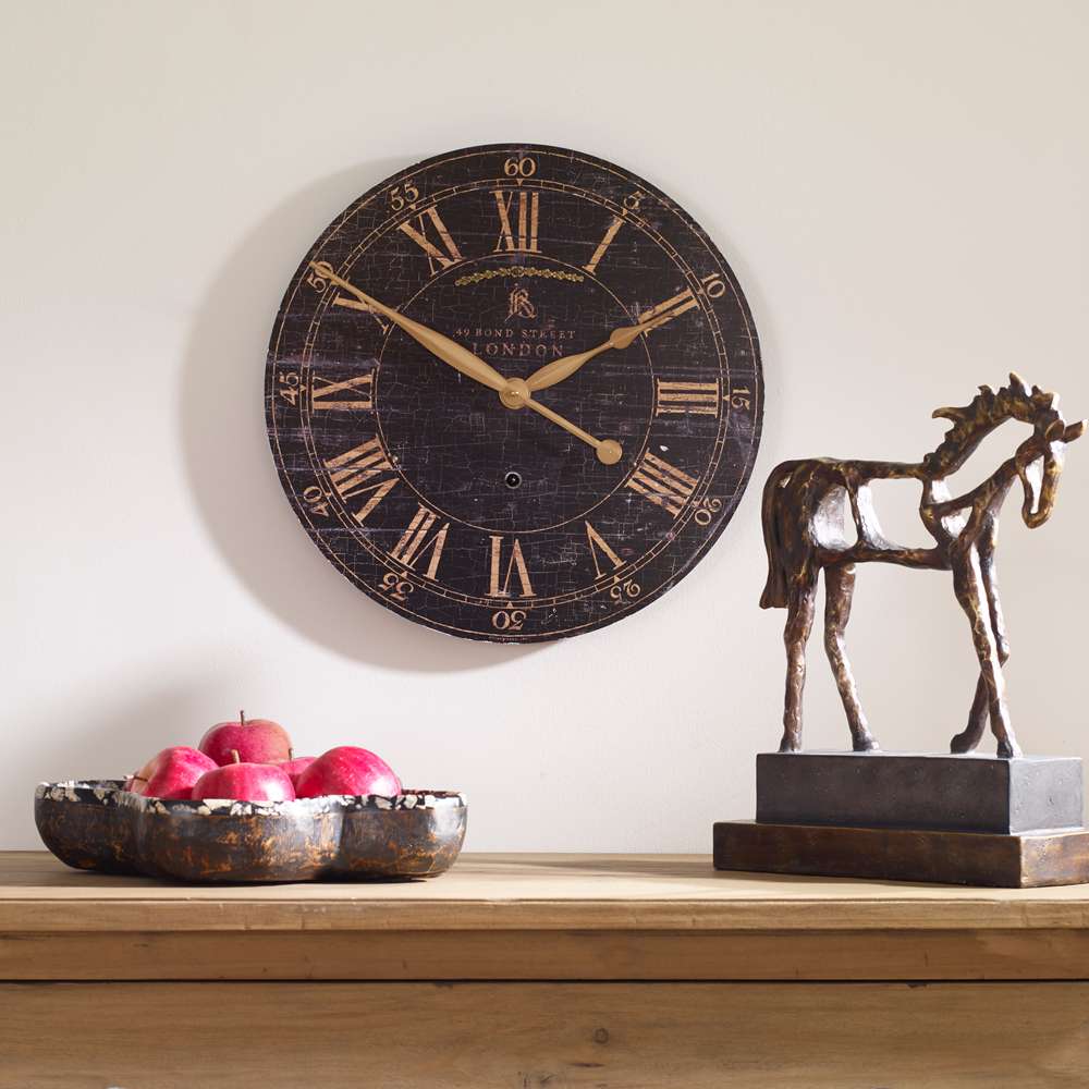 Uttermost - Bond Street 18in Black Wall Clock - 06029 veiw 3