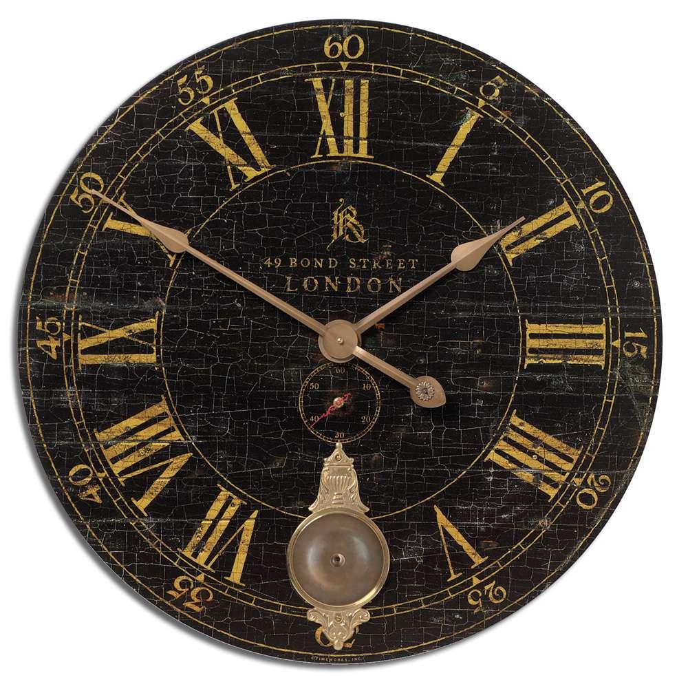 Uttermost - Bond Street 30in Black Wall Clock - 06030 view 1