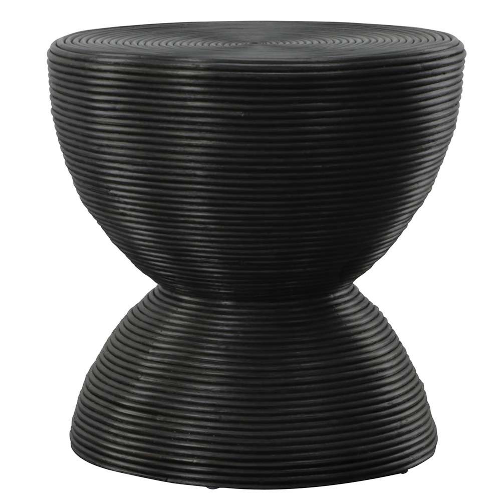 Uttermost - Bongo Black Rattan Side Table - 22899 veiw 1