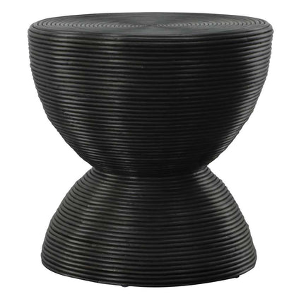 Uttermost - Bongo Black Rattan Side Table - 22899 veiw 1