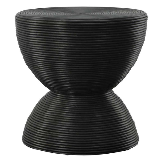 Uttermost - Bongo Black Rattan Side Table - 22899 veiw 1