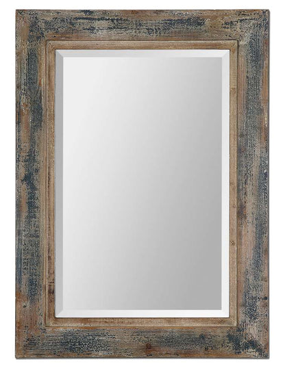 Uttermost - Bozeman Distressed Blue Mirror - 13829 veiw 1
