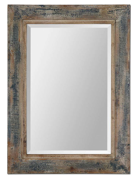 Uttermost - Bozeman Distressed Blue Mirror - 13829 veiw 1