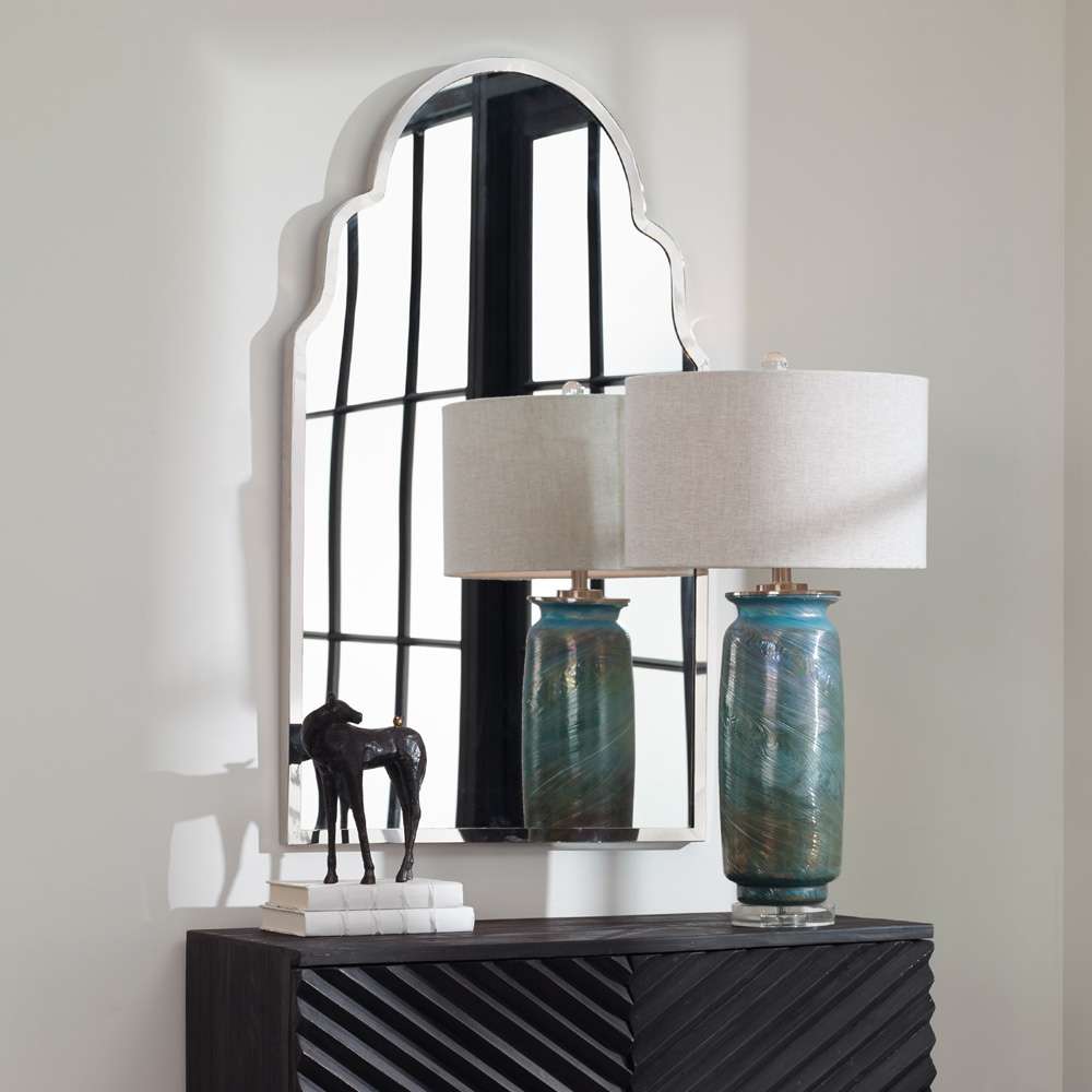 Uttermost - Brayden Nickel Arch Mirror - 09697 veiw 2
