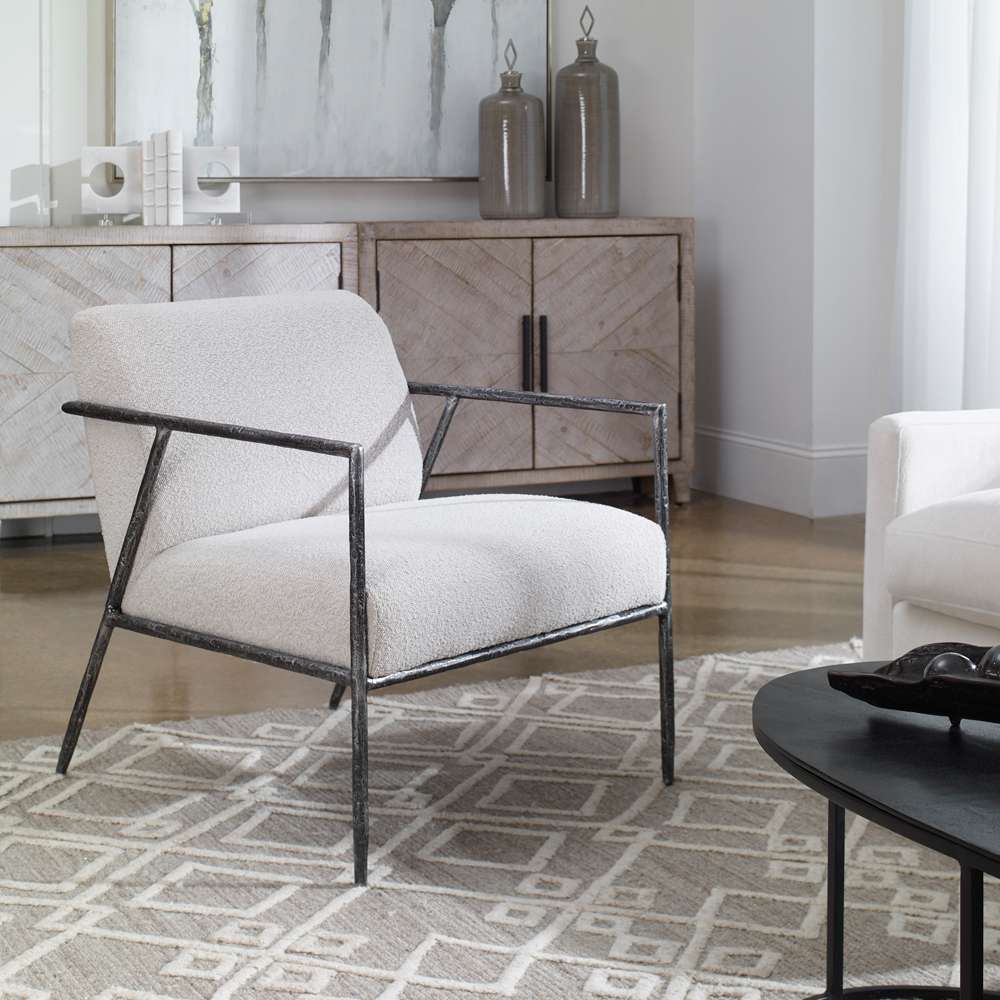 Uttermost - Brisbane Light Gray Accent Chair - 23660 veiw 4