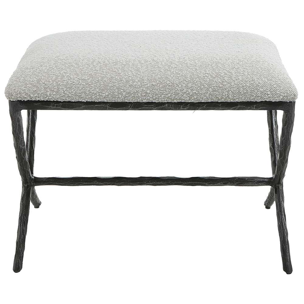 Uttermost - Brisby Gray Fabric Small Bench - 23750 veiw 1