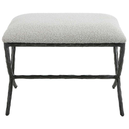 Uttermost - Brisby Gray Fabric Small Bench - 23750 veiw 1