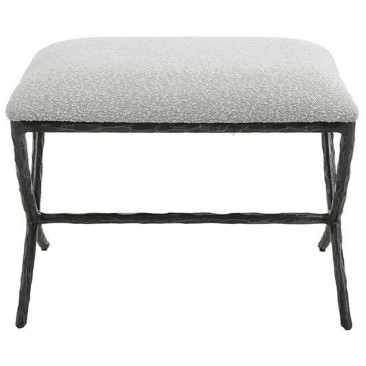 Uttermost - Brisby Gray Fabric Small Bench - 23750 veiw 1