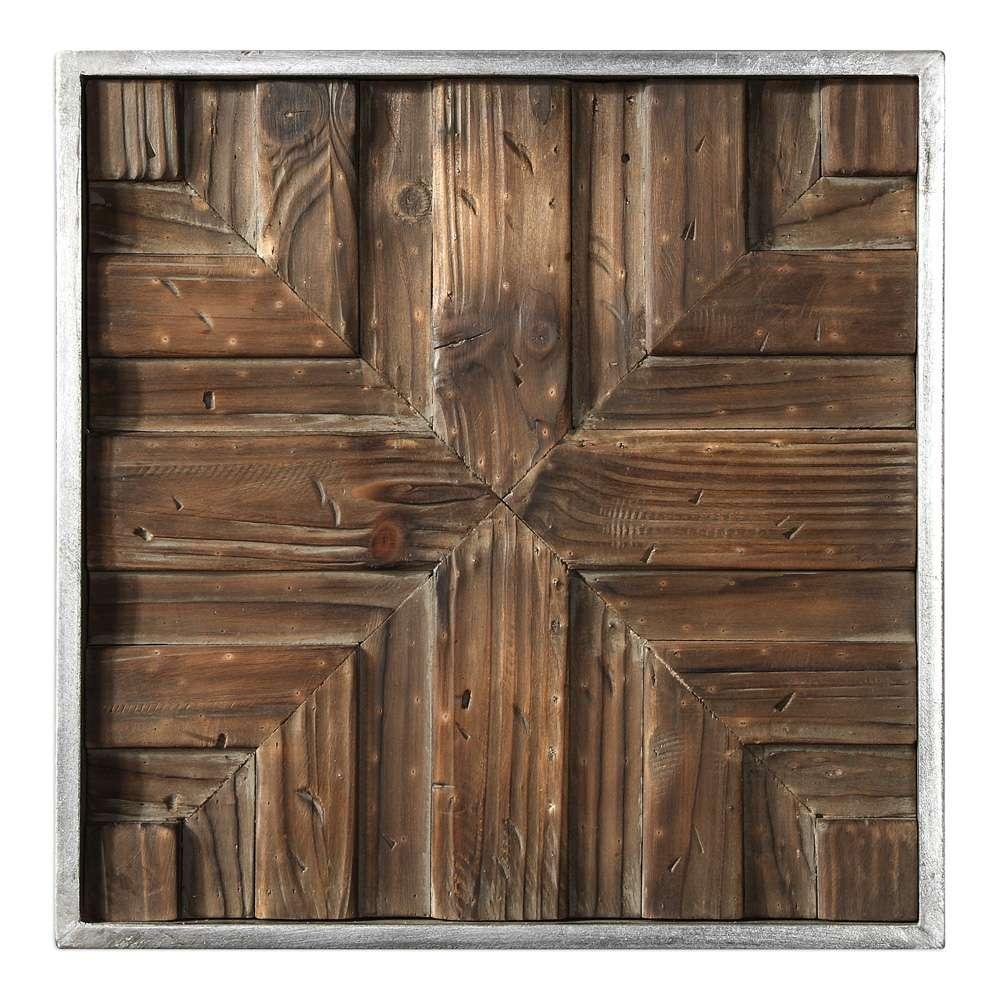 Uttermost - Bryndle Rustic Wooden Squares Set of 9 - 04115 veiw 2