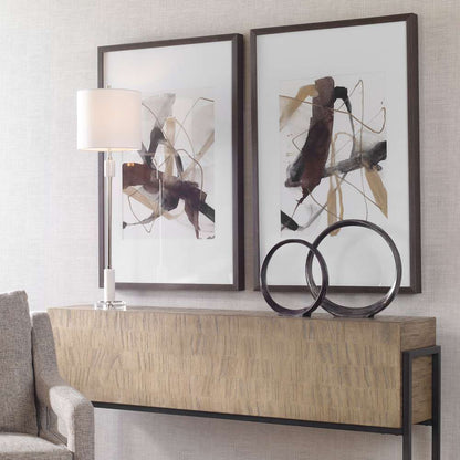 Uttermost - Burgundy Interjection Abstract Prints, Set/2 - 41440 veiw 2