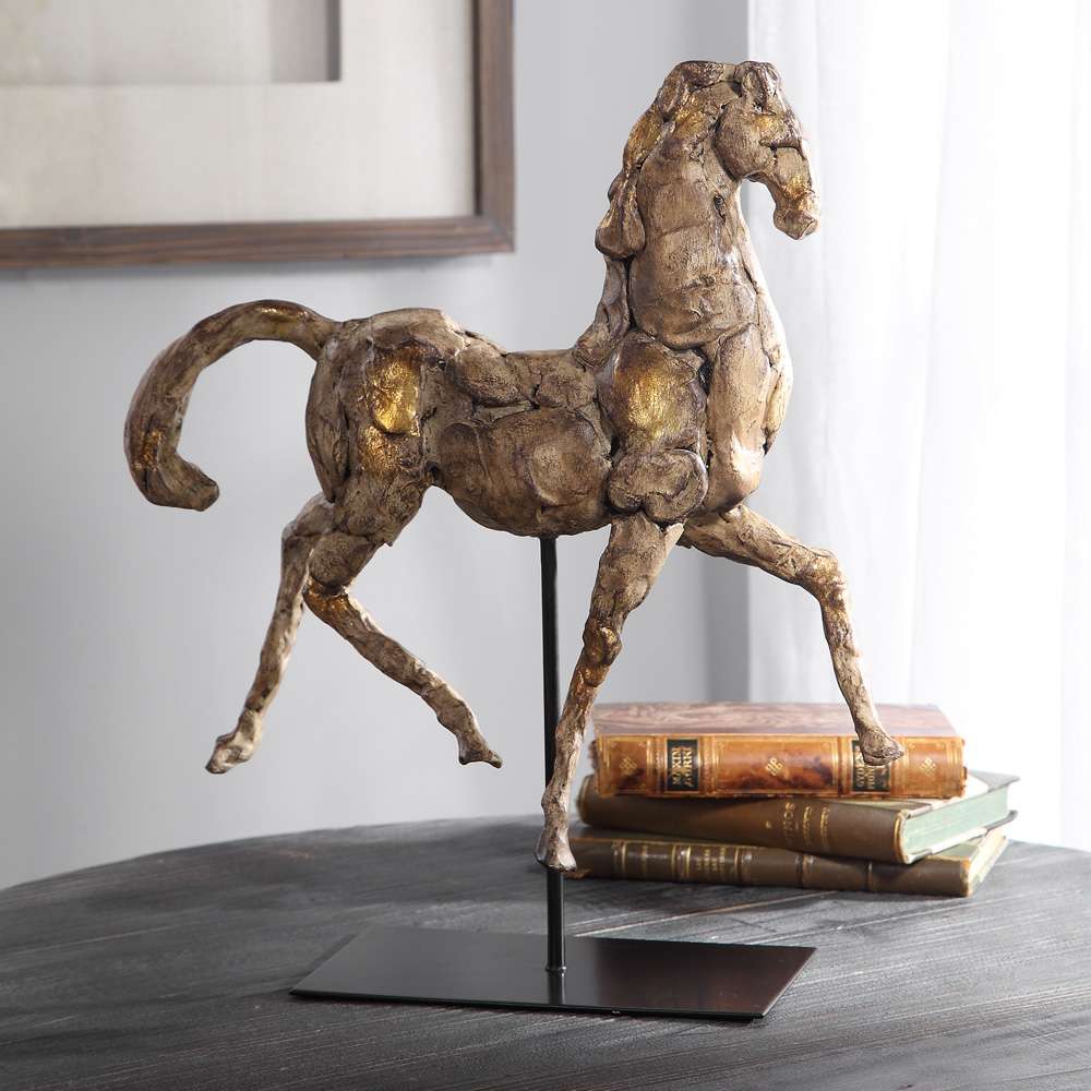 Uttermost - Caballo Dorado Horse Sculpture - 17585 veiw 2